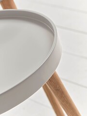 Cox & Cox Grey Small Mila Side Table - Image 3 of 5