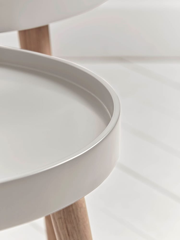 Cox & Cox Grey Small Mila Side Table - Image 5 of 5