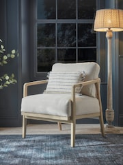 Cox & Cox Natural Woven Rope Occasional Chair - Image 1 of 7
