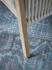 Cox & Cox Natural Woven Rope Occasional Chair - Image 2 of 7