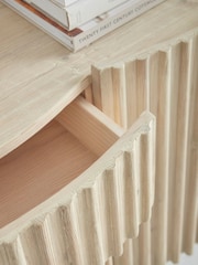 Cox & Cox Natural Reeded Wood Sideboard - Image 2 of 8
