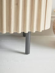Cox & Cox Natural Reeded Wood Sideboard - Image 5 of 8