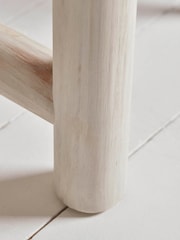 Cox & Cox Whitewashed Quinn Dining Table - Image 4 of 8