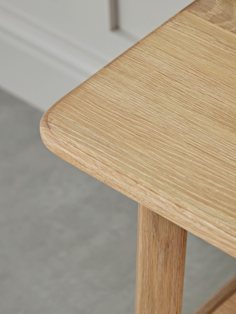 Cox & Cox Natural Oslo Oak Hallway Bench - Image 2 of 5