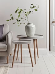 Cox & Cox Grey Large Mila Side Table - Image 1 of 5