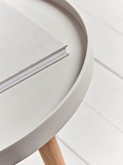 Cox & Cox Grey Large Mila Side Table - Image 3 of 5