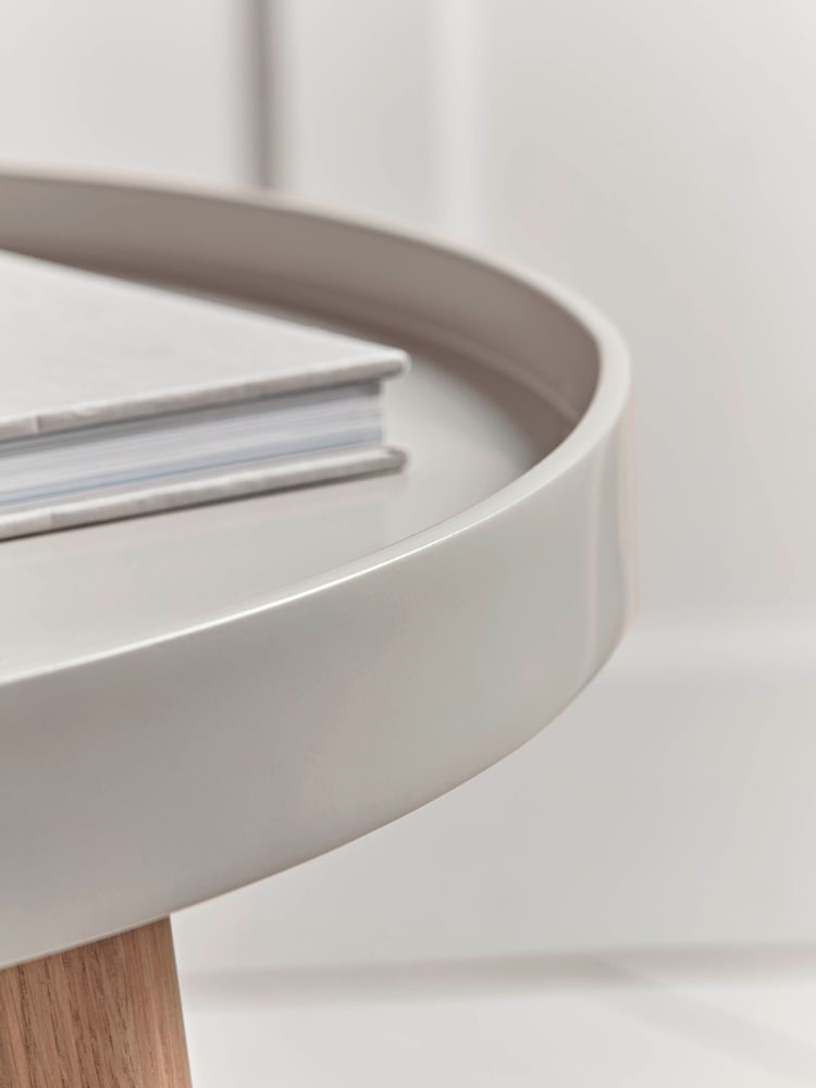 Cox & Cox Grey Large Mila Side Table - Image 5 of 5