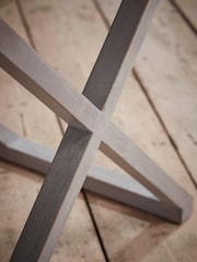 Cox & Cox Natural Lien Side Table - Image 3 of 4