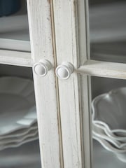 Cox & Cox White Washed Vejle Display Cabinet - Image 2 of 7
