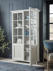 Cox & Cox White Washed Vejle Display Cabinet - Image 7 of 7