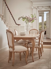 Cox & Cox Natural Soline Dining Table - Image 1 of 5