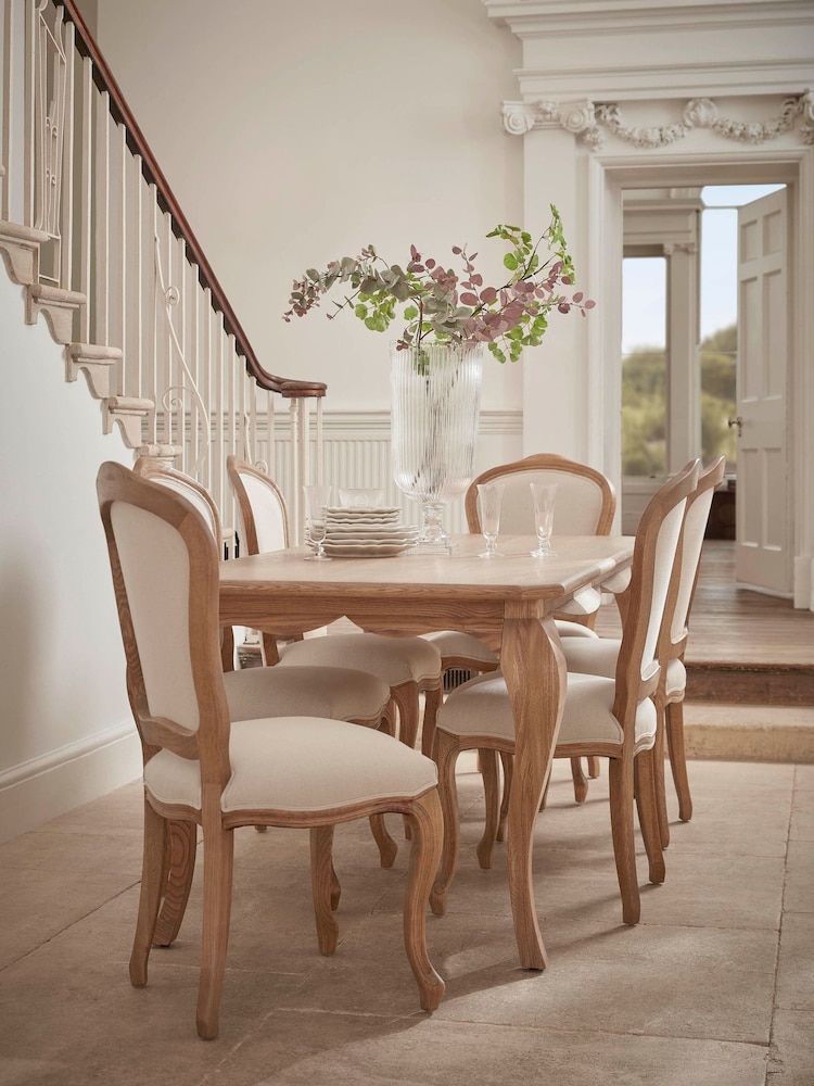 Cox & Cox Natural Soline Dining Table - Image 1 of 5