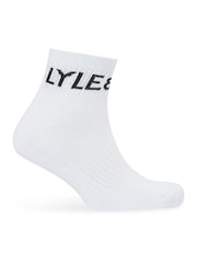 Lyle & Scott White Crew Socks 3 Pack - Image 2 of 2