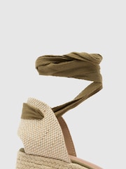 Schuh Veronica Tie Wedge Black Espadrilles - Image 2 of 2