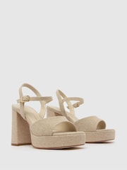 Schuh Natural Sabina Heeled Platform Sandals - Image 2 of 4