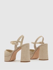 Schuh Natural Sabina Heeled Platform Sandals - Image 4 of 4