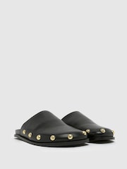 Schuh Teale Cow Print Black Sandals - Image 2 of 4