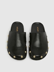 Schuh Teale Cow Print Black Sandals - Image 3 of 4