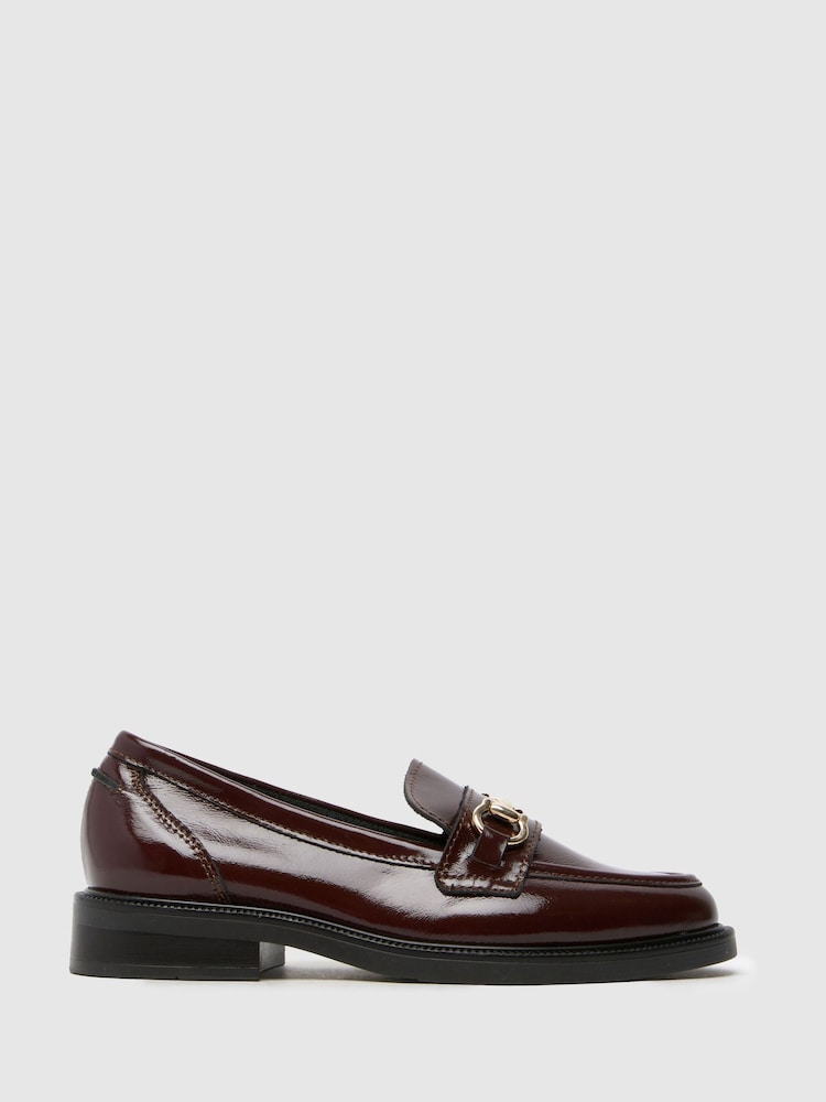 Schuh Lori Leather Snaffle Black Loafers - Image 1 of 4