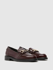 Schuh Lori Leather Snaffle Black Loafers - Image 2 of 4