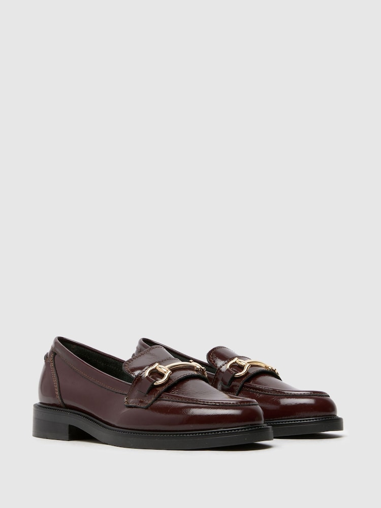 Schuh Lori Leather Snaffle Black Loafers - Image 2 of 4