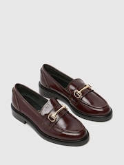 Schuh Lori Leather Snaffle Black Loafers - Image 3 of 4