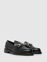 Schuh Lori Leather Snaffle Black Loafers - Image 2 of 4