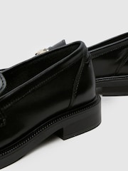Schuh Lori Leather Snaffle Black Loafers - Image 3 of 4