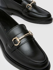 Schuh Lori Leather Snaffle Black Loafers - Image 4 of 4