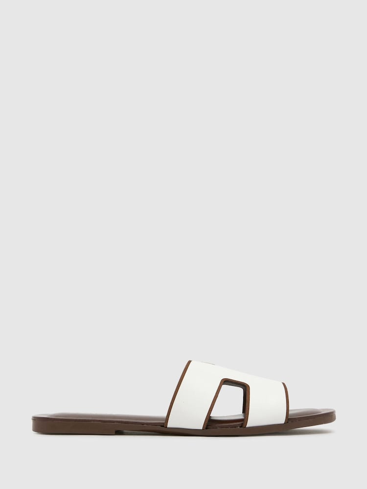 Schuh Tandra Leather Mule Sandals - Image 1 of 4