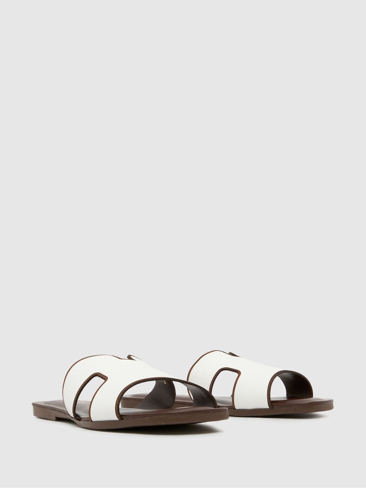 Schuh Tandra Leather Mule Sandals - Image 2 of 4