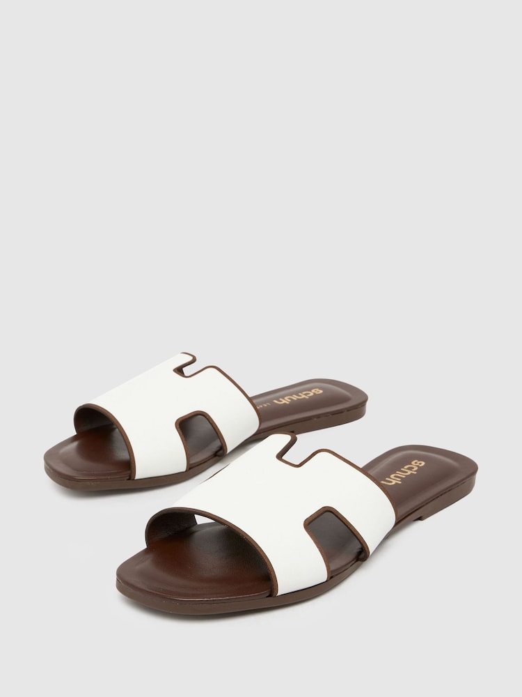 Schuh Tandra Leather Mule Sandals - Image 3 of 4