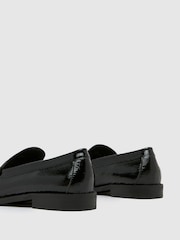 Schuh Lillian Leather Penny White Loafers - Image 4 of 4