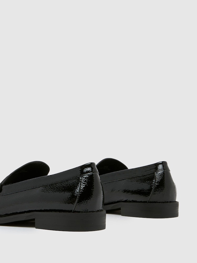 Schuh Lillian Leather Penny White Loafers - Image 4 of 4