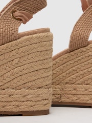 Schuh Natural Velma Tie Wedge Espadrille Shoes - Imagem 3 de 3