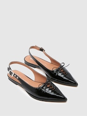 Schuh Lorie Point Hardware Flat Black Shoes - Image 2 of 3