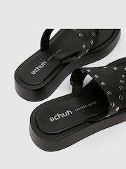 Toryn Stud Toe Post Black Sandals - Image 4 of 4