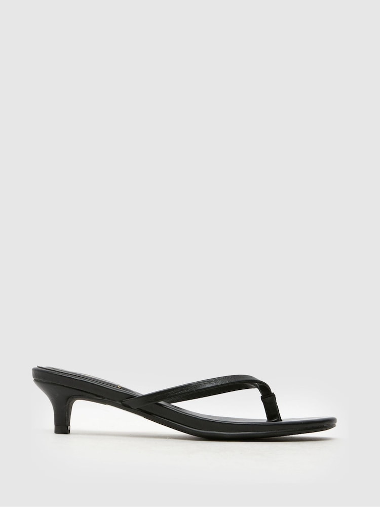 Schuh Sunnie Toe Post Kitten Sandals - Image 1 of 4 Schuh Sunnie Toe Post Kitten Sandals - Image 1 of 4