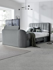 Time 4 Sleep Smoke Aspen Side Lift Ottoman Storage TV Bed - Image 1 of 6
