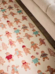 Natural Washable Christmas Gingerbread Rug - Image 3 of 5