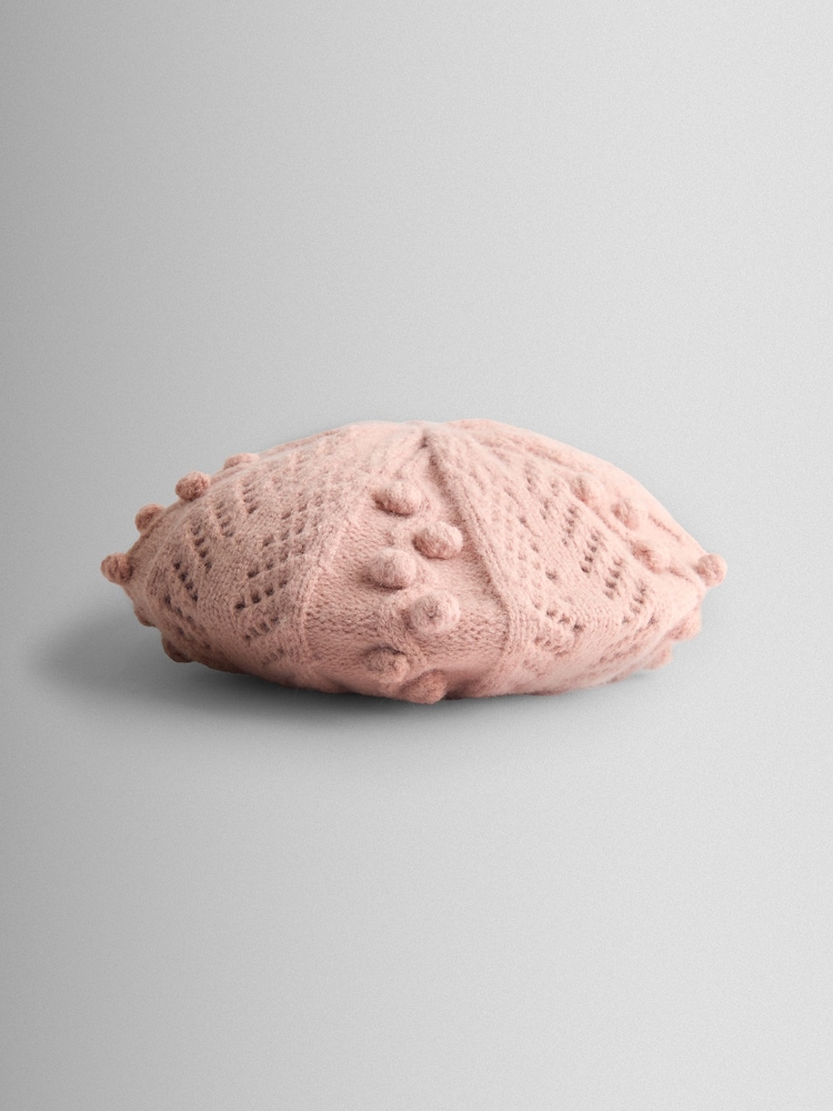 JoJo Maman Bébé Pink Beret Hat - Image 1 of 3