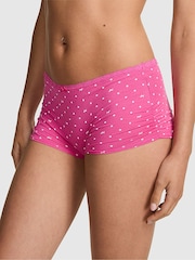Victoria's Secret PINK Pink Gossip Short Cotton Ruffle Knickers - Image 1 of 3