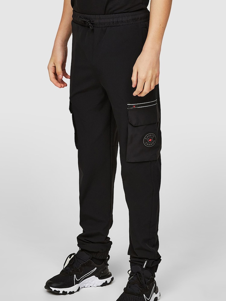 Zavetti Canada Junior Tavoleto Cargo Black Pants - Image 3 of 7