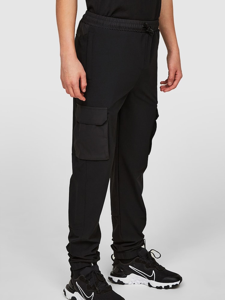 Zavetti Canada Junior Tavoleto Cargo Black Pants - Image 4 of 7