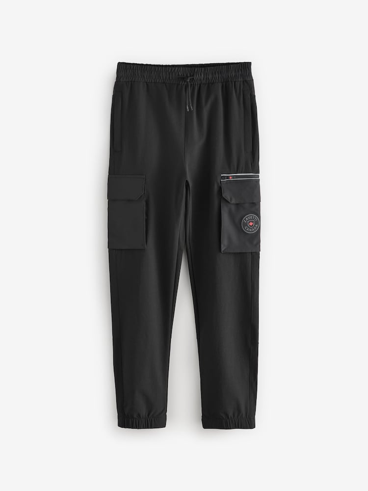 Zavetti Canada Junior Tavoleto Cargo Black Pants - Image 6 of 7