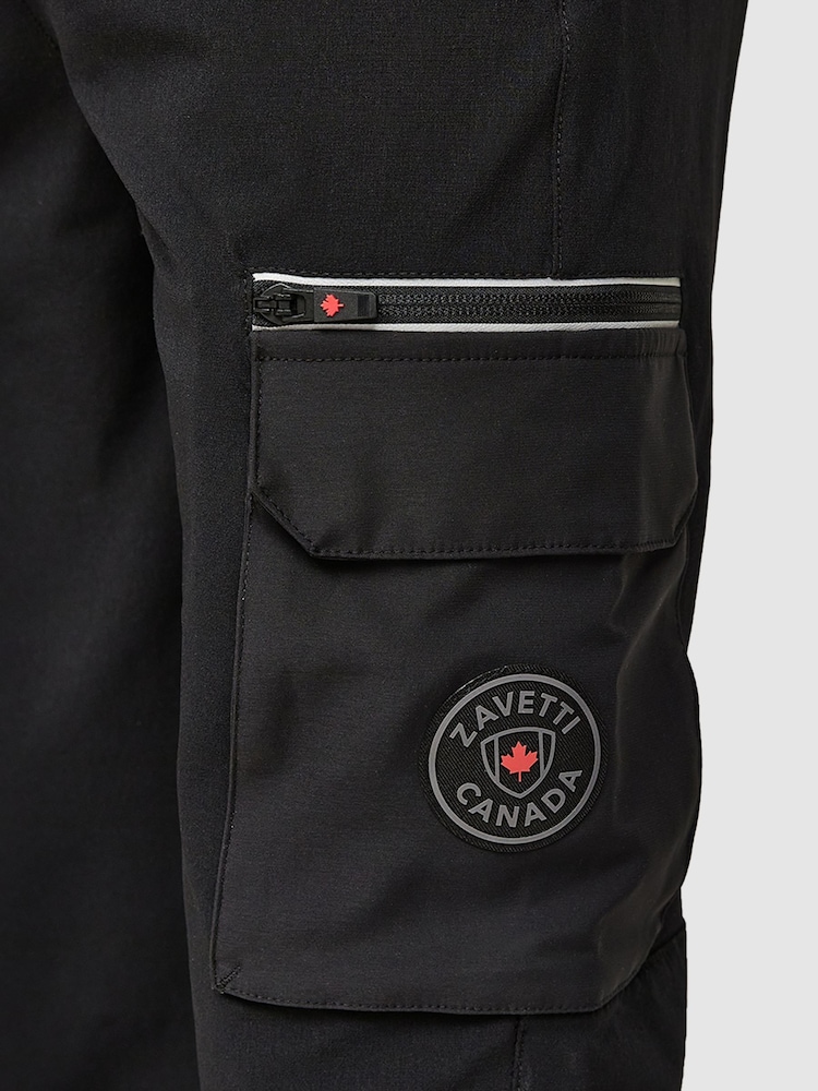 Zavetti Canada Junior Tavoleto Cargo Black Pants - Image 7 of 7