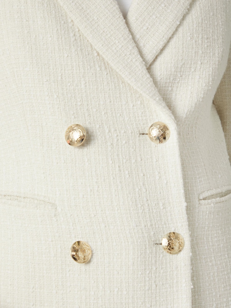 LK Bennett Cream Mariner Cream Tailored Jacket - Image 3 of 3 LK Bennett Cream Mariner Cream Tailored Jacket - Image 3 of 3