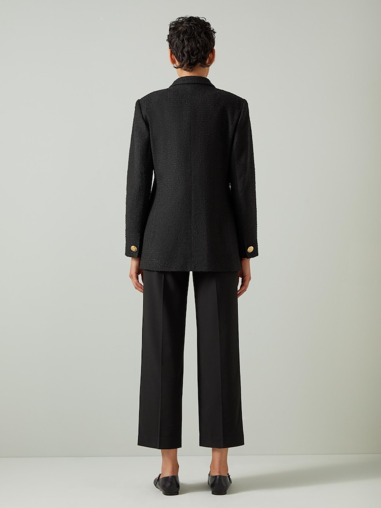 LK Bennett Black Mariner Tailored Jacket - Image 2 of 3