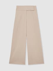 Reiss Neutral Delilah Lyocell-Linen Wide-Leg Trousers - Image 2 of 6