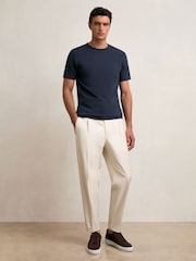 Reiss Chocolate Brown Emil Suede Slip-Ons Elasticated Trainers - Image 2 of 5